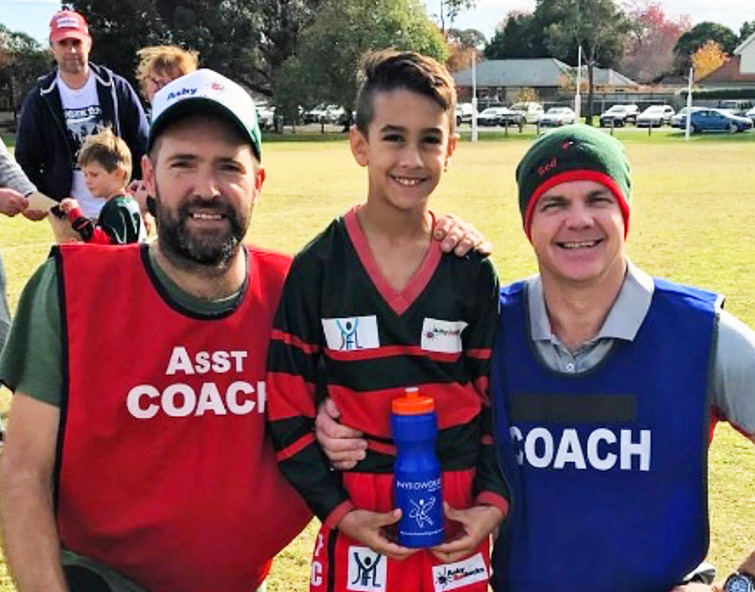 Physioworks backing the Redbacks in community junior footy finals.